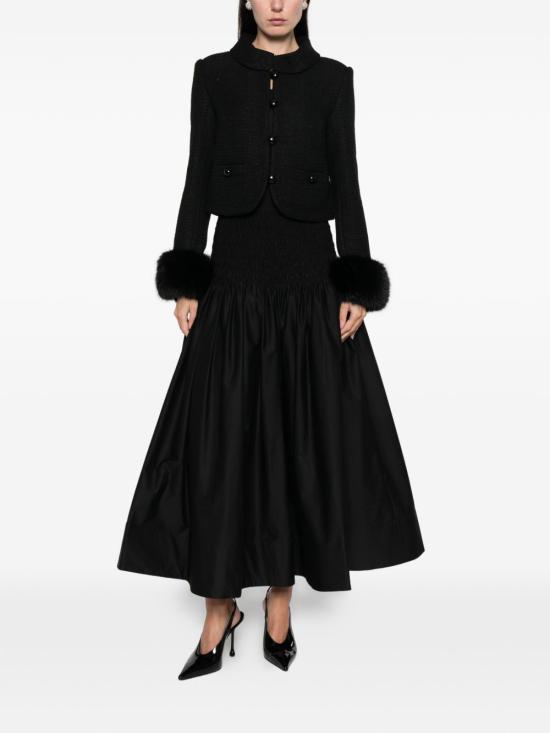 26SS 셀프 포트레이트 롱 스커트 RS26212MSKB BLACK - SELF PORTRAIT