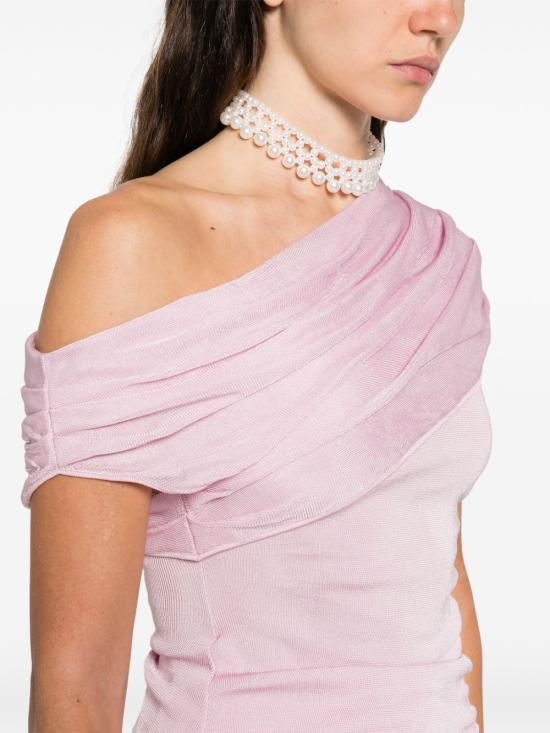 26SS 셀프 포트레이트 미디 원피스 RS26108MP PINK - SELF PORTRAIT