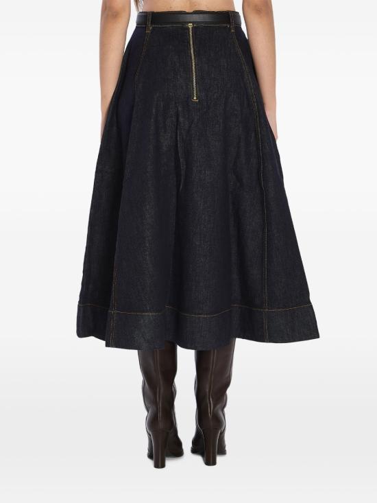 26SS 셀프 포트레이트 롱 스커트 RS26828MSKBL BLUE - SELF PORTRAIT