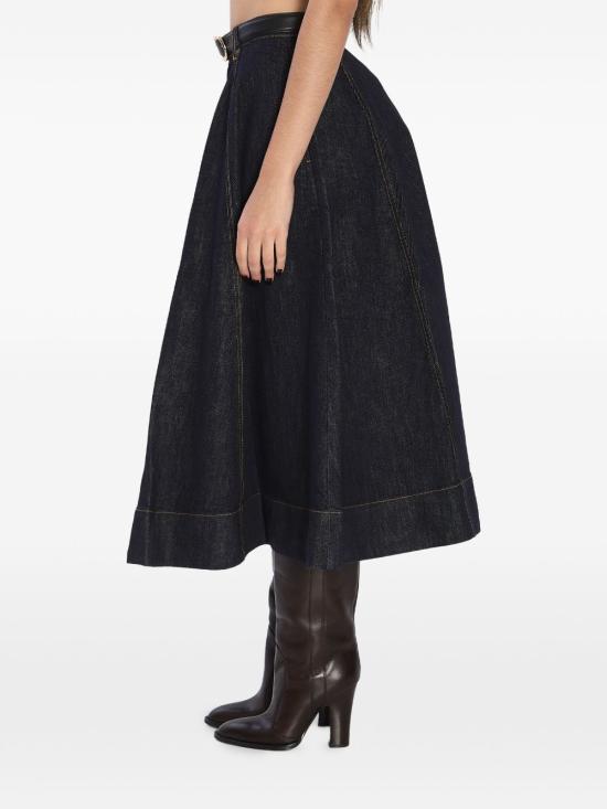 26SS 셀프 포트레이트 롱 스커트 RS26828MSKBL BLUE - SELF PORTRAIT