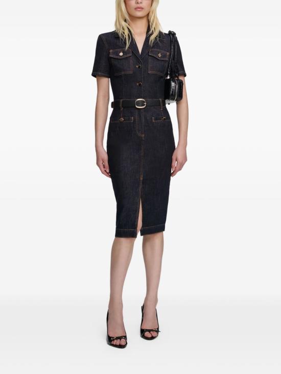 26SS 셀프 포트레이트 미디 원피스 RS26822MBL BLUE