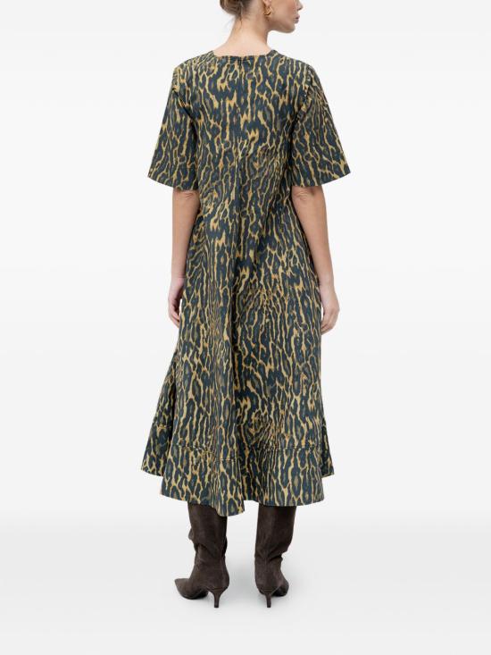 26SS 가니 미디 원피스 A1030163894 KHAKI - GANNI