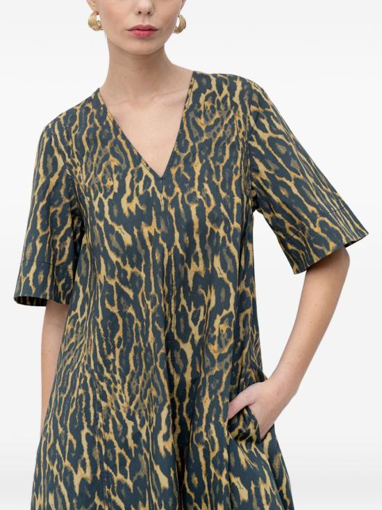 26SS 가니 미디 원피스 A1030163894 KHAKI - GANNI