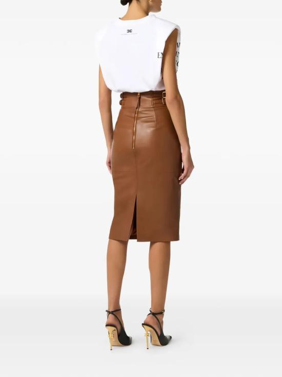 26SS 엘리자베타프랜치 반팔 티셔츠 MA70P61E2270 GESSO - ELISABETTA FRANCHI