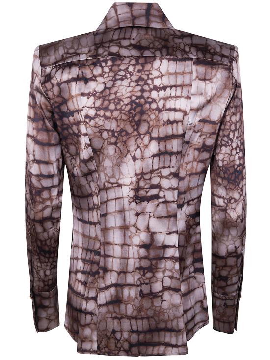 26SS 엘리자베타프랜치 셔츠 CA13161E2644 CACAO - ELISABETTA FRANCHI