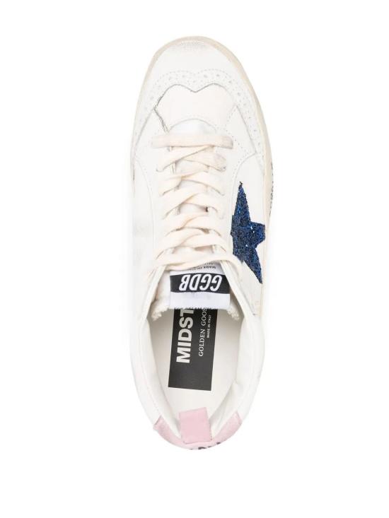 26SS 골든구스 미드 스타 스니커즈 GWF00122F00397911355 WHTBLUPINK - GOLDEN GOOSE