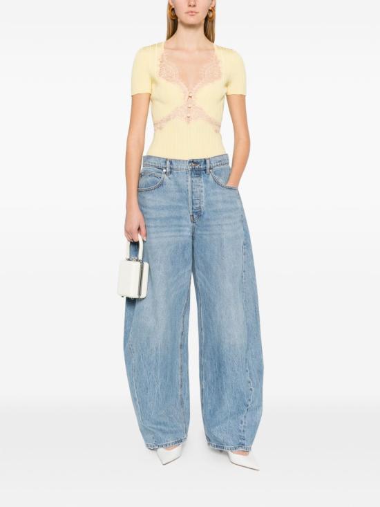 26SS 셀프 포트레이트 반팔 티셔츠 RS26176TCY YELLOW - SELF PORTRAIT