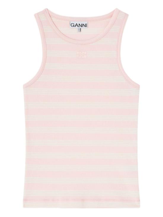 26SS 가니 스트라이프 립 탱크탑 A1050049868 CHALKPINK