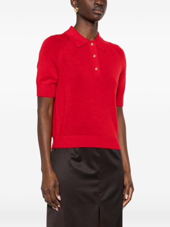 26SS 빅토리아 베컴 반팔 티셔츠 1126KTP007013A9631 CARDINRED - VICTORIA BECKHAM