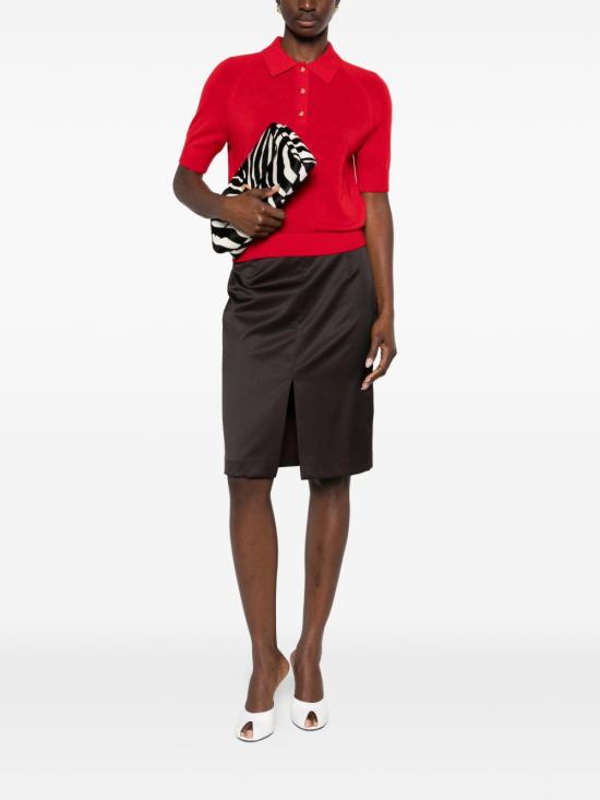 26SS 빅토리아 베컴 반팔 티셔츠 1126KTP007013A9631 CARDINRED - VICTORIA BECKHAM