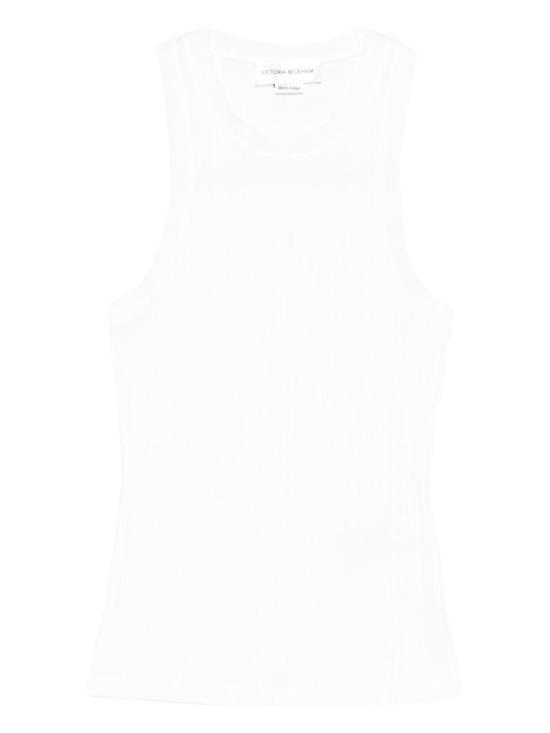 26SS 빅토리아 베컴 반팔 티셔츠 1126JTP007081A6 WHITE