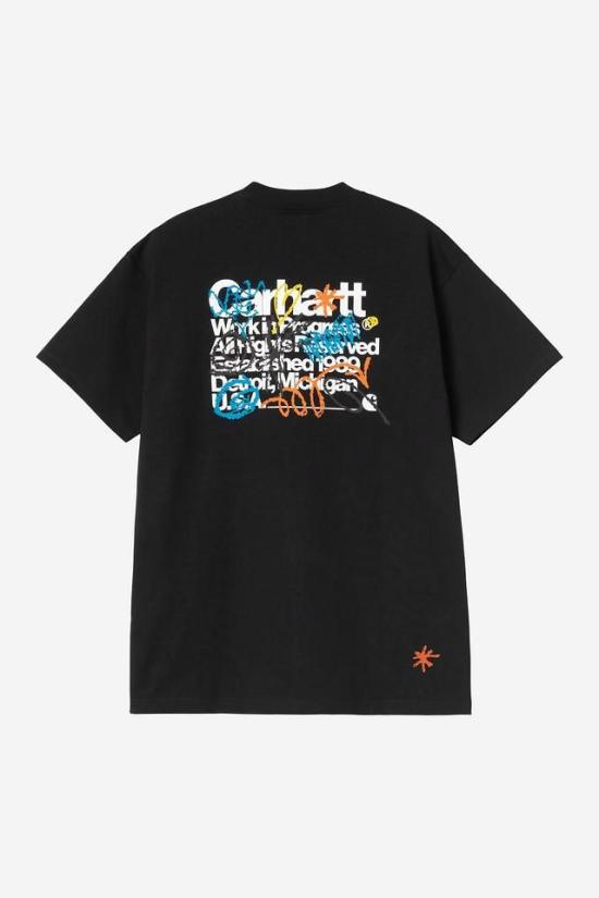 26SS 칼하트 WIP 숏슬리브 프라이머리 티셔츠 I036238 89XX BLACK - CARHARTT WIP