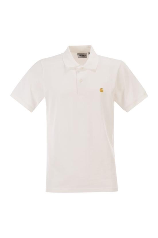 26SS 칼하트 WIP 숏슬리브 체이스 피케 폴로 I023807 00RXX WHITEGOLD