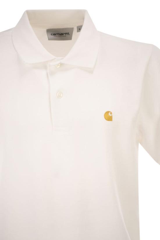 26SS 칼하트 WIP 숏슬리브 체이스 피케 폴로 I023807 00RXX WHITEGOLD - CARHARTT WIP