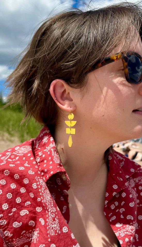  페어 아니타 이어링 파고다 그림 귀걸이 - FAIR ANITA