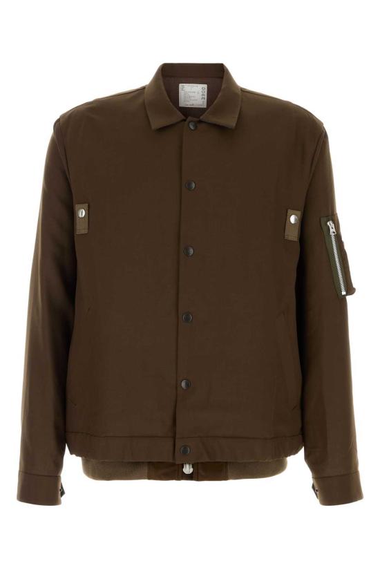  사카이 자켓 초콜릿 트윌 재킷 브라운