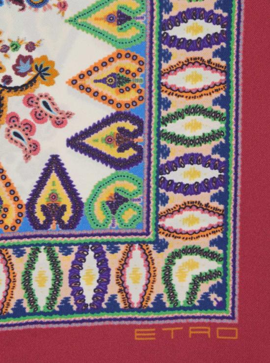  에트로 머플러/스카프 올오버 페이즐리 실크 스카프 멀티컬러 - ETRO