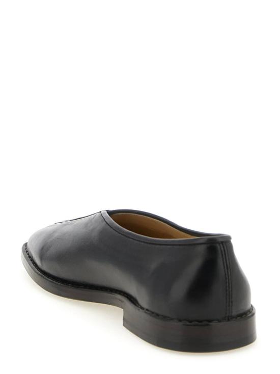  르메르 뮬/슬리퍼 플랫 파이핑 슬리퍼 브라운 - LEMAIRE