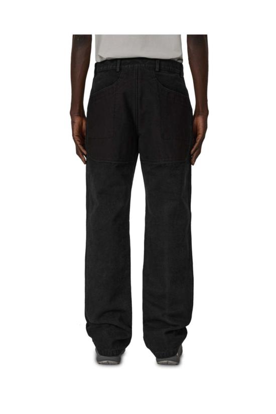  로아 치노 팬츠 포메스 더블 니 워시드 캔버스 팬츠 워시드 블랙 - ROA