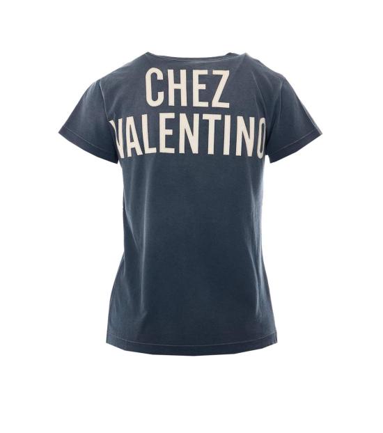  발렌티노 가라바니 반팔 티셔츠 팬서 레이디 프린트 티셔츠 블랙 - VALENTINO GARAVANI