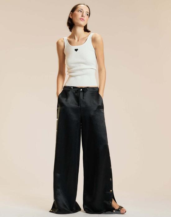  신시아 로리 팔라초 팬츠 신시아 로울리 브레이크어웨이 스냅  블랙 - CYNTHIA ROWLEY