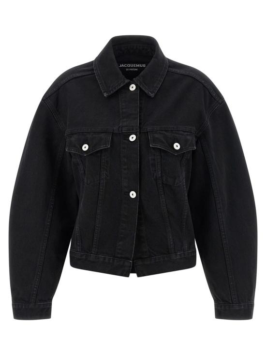  자크뮈스 데님 자켓 Jacquemus La Veste De Nimes 재킷 블랙