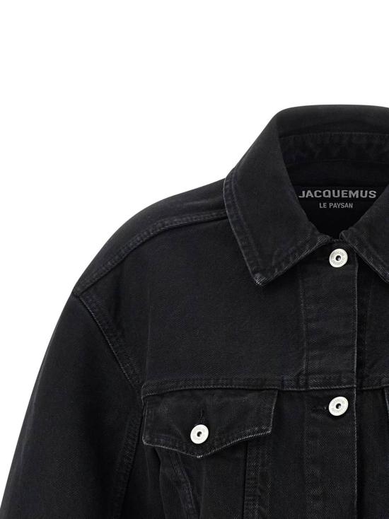  자크뮈스 데님 자켓 Jacquemus La Veste De Nimes 재킷 블랙 - JACQUEMUS