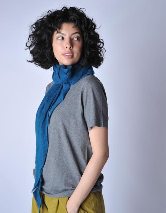  보또 쥐세페 머플러/스카프 보토 주세페 다이아몬드 클래식 니트 캐시미어 스카프 (틸 색상) - BOTTO GIUSEPPE