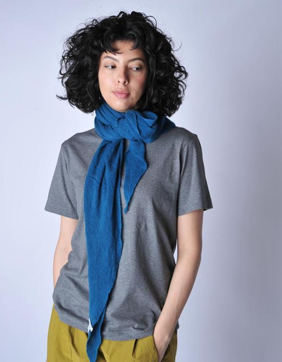  보또 쥐세페 머플러/스카프 보토 주세페 다이아몬드 클래식 니트 캐시미어 스카프 (틸 색상)