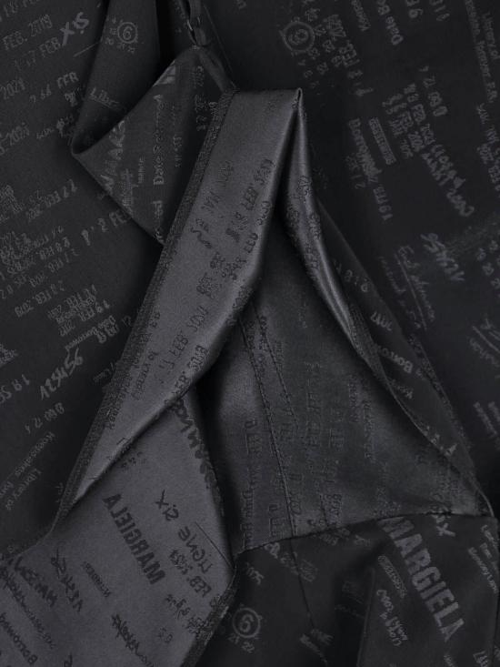  MM6 메종마르지엘라 숏 원피스 Mm6 메종 마르지엘라 로고 미니 드레스 블랙 - MM6 MAISON MARGIELA