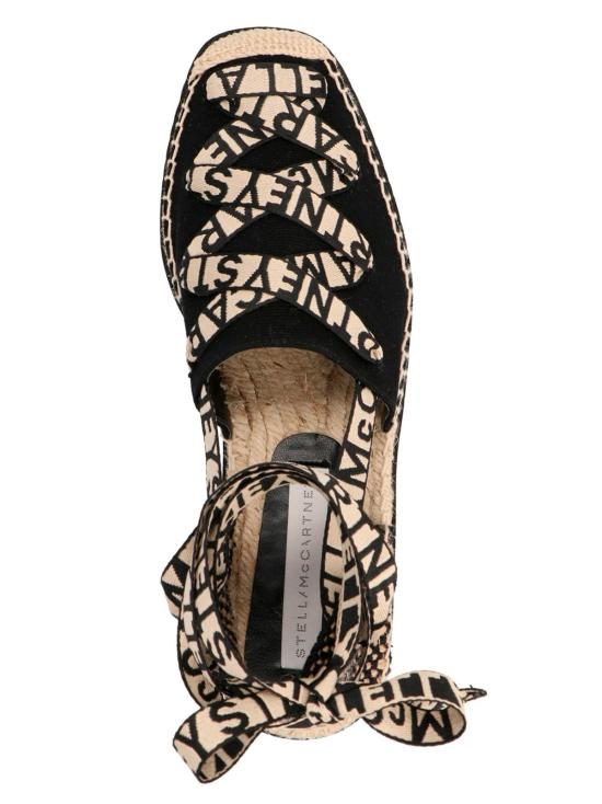  스텔라 맥카트니 샌들 스텔라 매카트니 가이아 웨지  블랙/뉴트럴 - STELLA MCCARTNEY