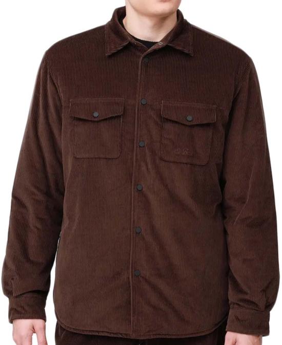 25FW 세인트바쓰 긴팔 셔츠 CHALETCORDUROY00029I Brown - MC2 SAINT BARTH