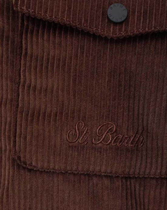 25FW 세인트바쓰 긴팔 셔츠 CHALETCORDUROY00029I Brown - MC2 SAINT BARTH