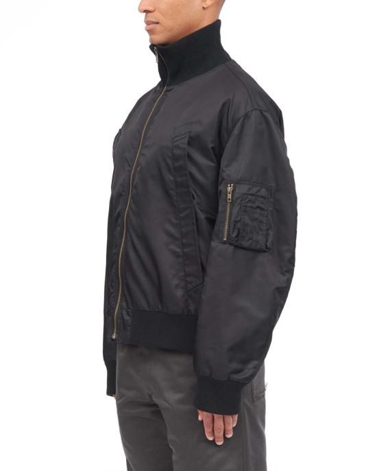  MM6 메종마르지엘라 봄버 자켓 Mm6 메종 마르지엘라 스포츠 봄버 재킷 블랙 - MM6 MAISON MARGIELA
