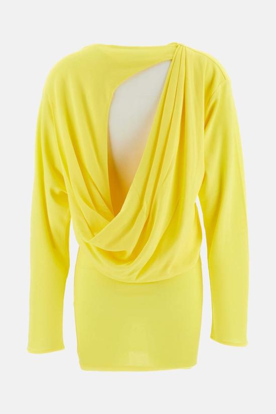  자크뮈스 숏 원피스 라 로브 미스트랄 미니 드레스 옐로우 - JACQUEMUS