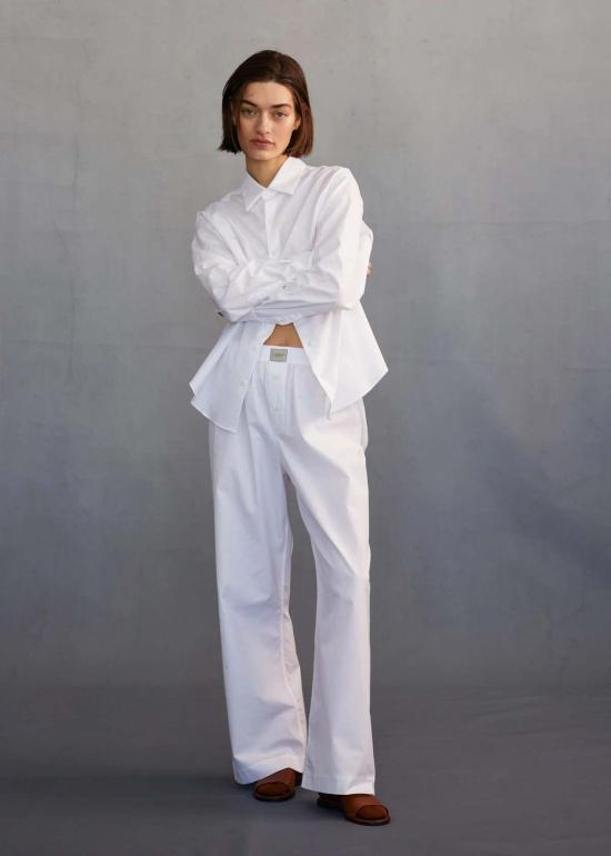  Comme Si 블라우스 La 블라우스 클래시카 블라우스 화이트 - COMME SI