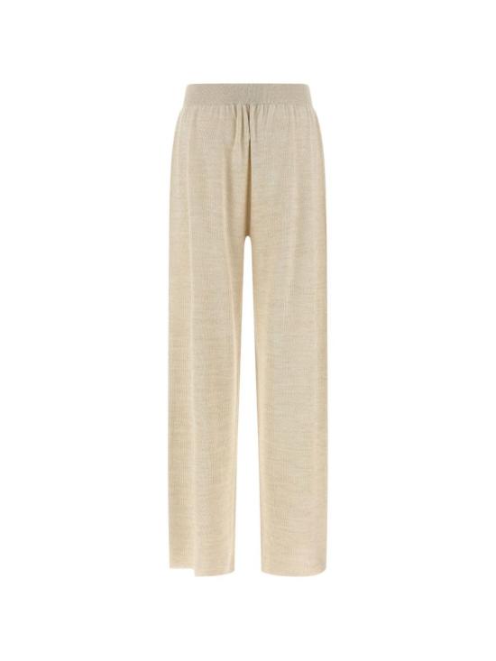  파비아나 필리피 스트레이트 팬츠 코튼 와이드 레그 팬츠 화이트 - FABIANA FILIPPI