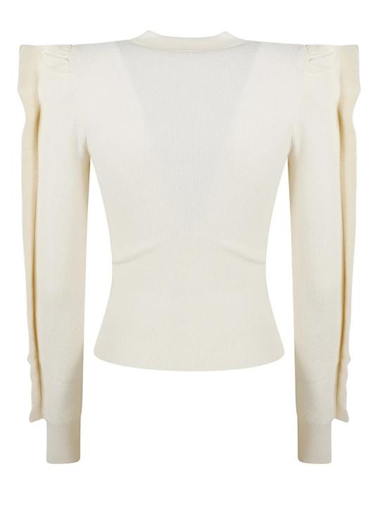  막스마라 긴팔 티셔츠 2421366071600 001 White - MAX MARA