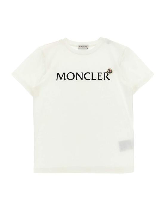  [키즈] 몽클레어 티셔츠 몽클레르 로고 티셔츠 (어린이용, 흰색)