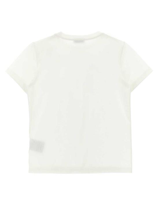  [키즈] 몽클레어 티셔츠 몽클레르 로고 티셔츠 (어린이용, 흰색) - MONCLER