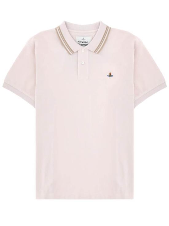  비비안웨스트우드 폴로 티셔츠 비비안 웨스트우드 폴로 클래식 폴로 셔츠 라일락