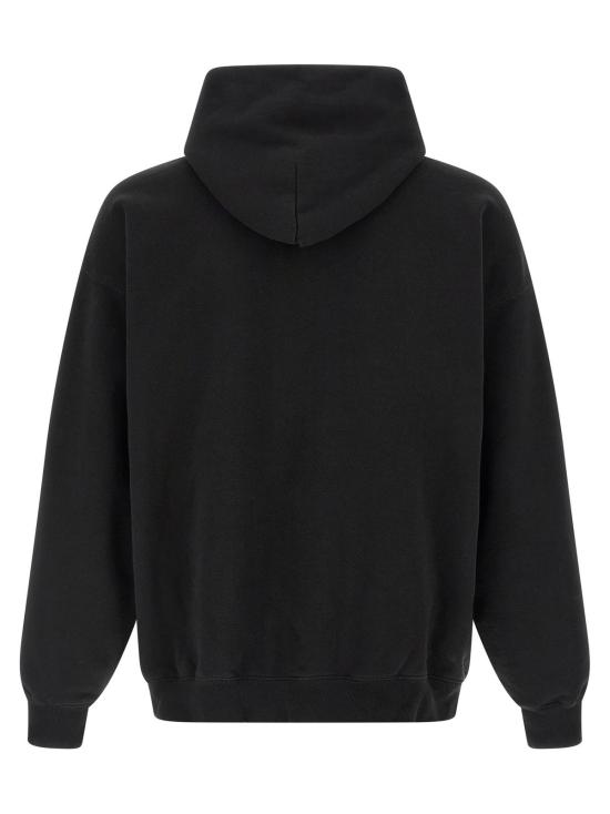  발렌시아가 긴팔 티셔츠 파리 썬더스톰 후디 블랙 - BALENCIAGA