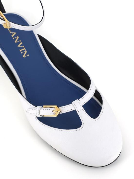  랑방 플랫 슈즈 발레리나  에크루 - LANVIN