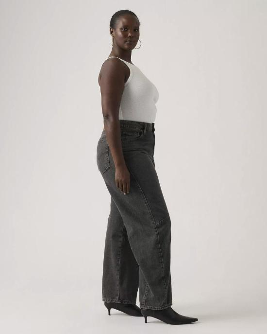  리바이스 데님 팬츠 배기 대드 배럴 진 레벨 엣지 블랙 - LEVI'S