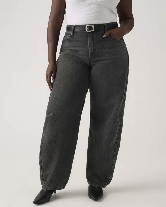  리바이스 데님 팬츠 배기 대드 배럴 진 레벨 엣지 블랙 - LEVI'S