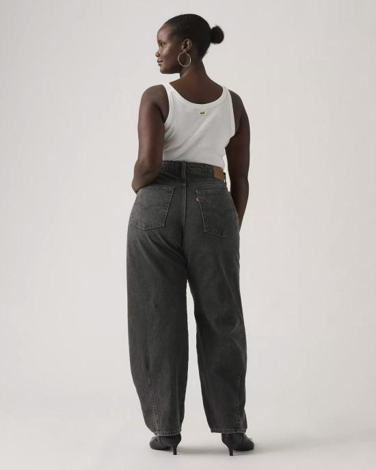  리바이스 데님 팬츠 배기 대드 배럴 진 레벨 엣지 블랙 - LEVI'S