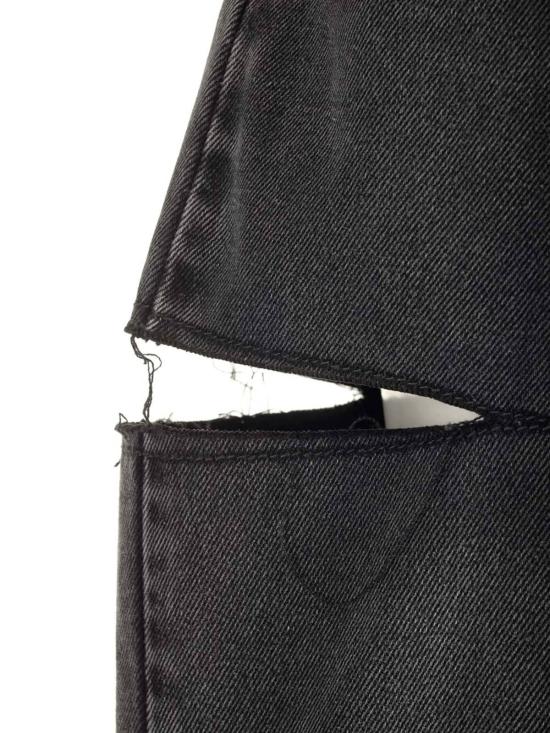  마르지엘라 스트레이트 팬츠 메종  블랙 워시 진 블랙 - MAISON MARGIELA