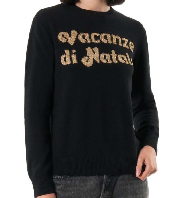 25FW 세인트바쓰 긴팔 티셔츠 NEWQUEEN00432I Black - MC2 SAINT BARTH