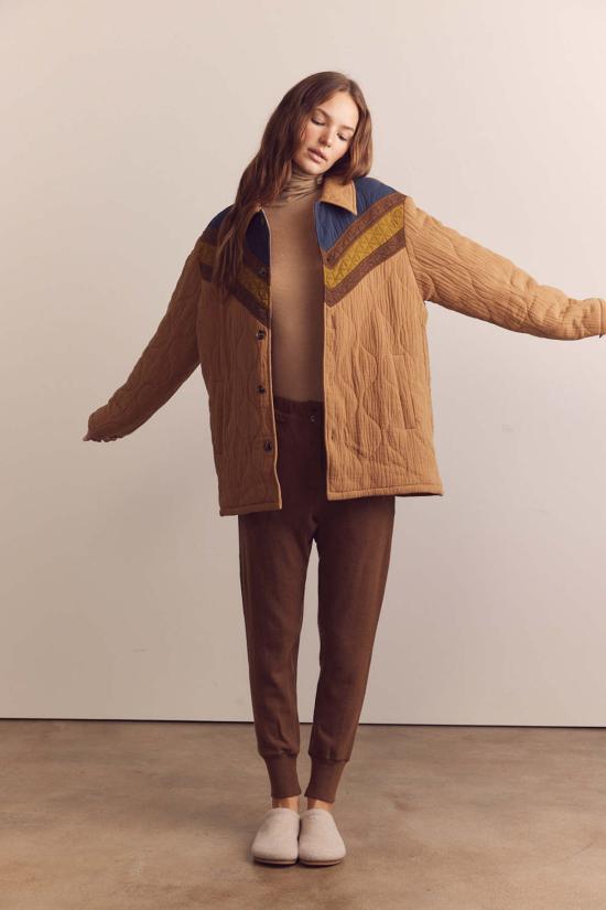  amente 봄버 자켓 아멘테 컬러 블록 코튼 봄버 재킷 코코 - OTHER BRANDS