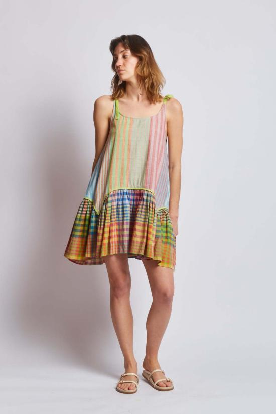  RUJUTA SHETH 튜닉 루주타 셰스 제이드  엽서 스트라이프 X 체스 - OTHER BRANDS